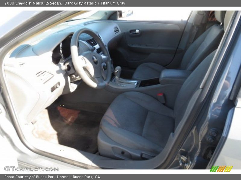Dark Gray Metallic / Titanium Gray 2008 Chevrolet Malibu LS Sedan