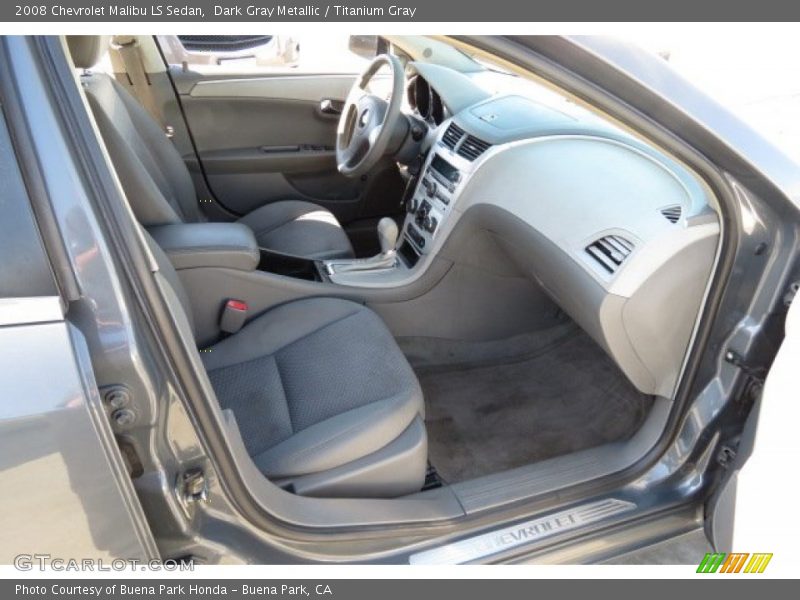 Dark Gray Metallic / Titanium Gray 2008 Chevrolet Malibu LS Sedan
