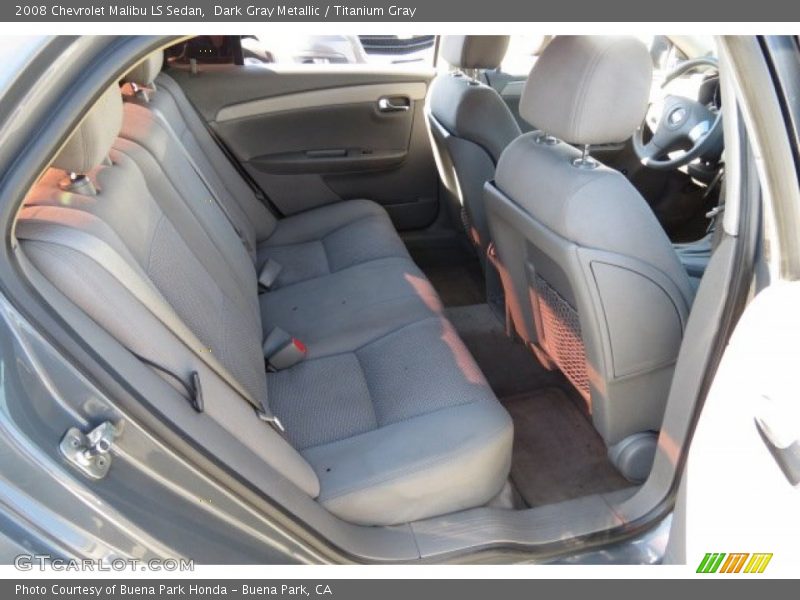 Dark Gray Metallic / Titanium Gray 2008 Chevrolet Malibu LS Sedan