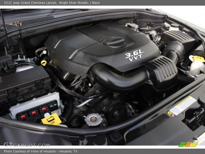 Bright Silver Metallic / Black 2012 Jeep Grand Cherokee Laredo