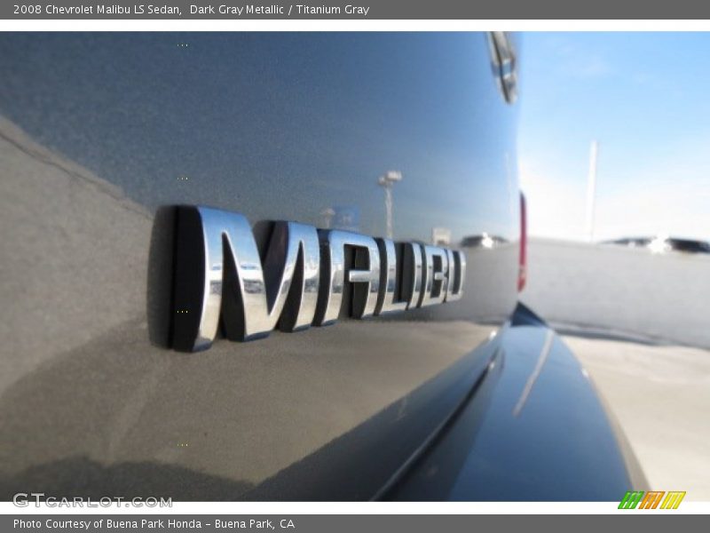 Dark Gray Metallic / Titanium Gray 2008 Chevrolet Malibu LS Sedan