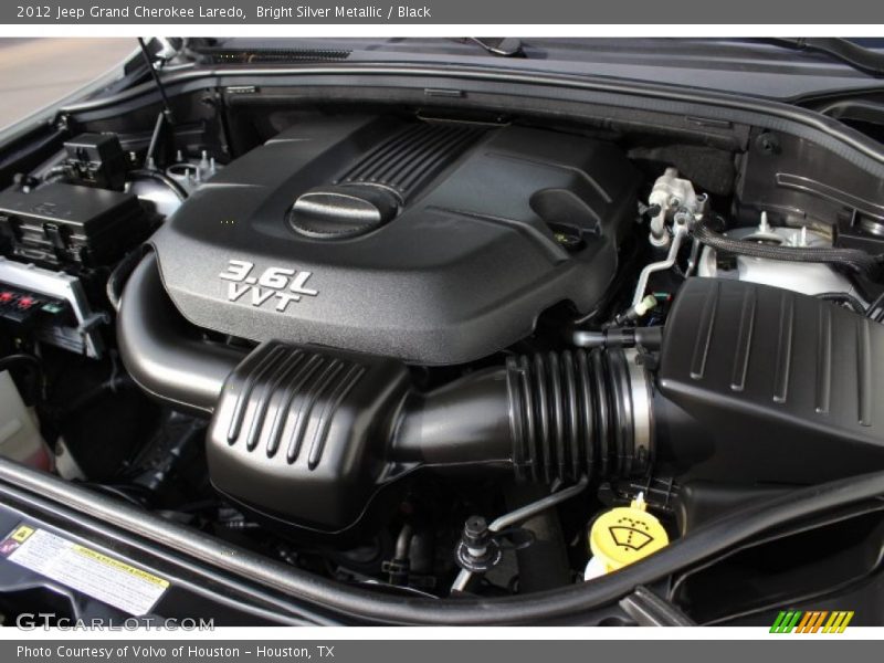 Bright Silver Metallic / Black 2012 Jeep Grand Cherokee Laredo