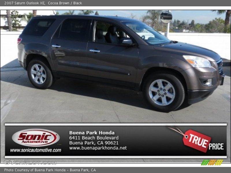 Cocoa Brown / Black 2007 Saturn Outlook XE