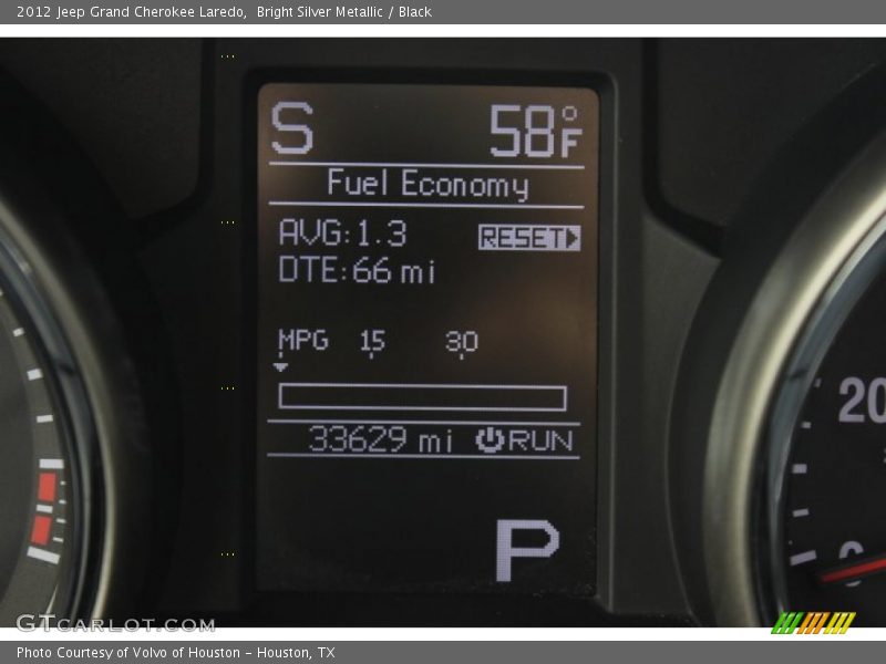 Bright Silver Metallic / Black 2012 Jeep Grand Cherokee Laredo