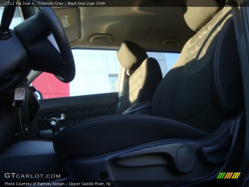Titanium Gray / Black Soul Logo Cloth 2012 Kia Soul +