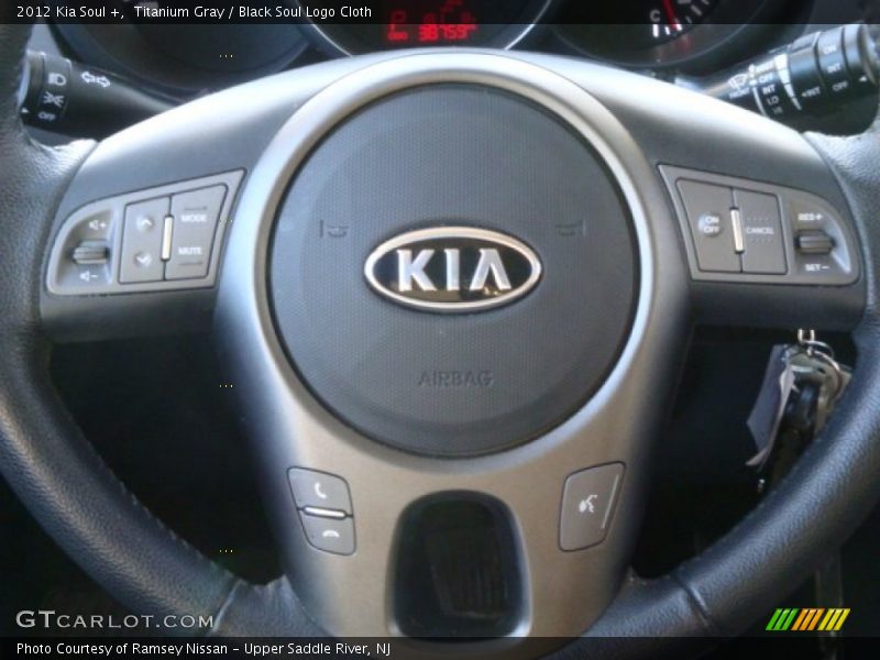 Titanium Gray / Black Soul Logo Cloth 2012 Kia Soul +