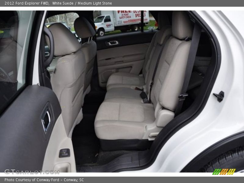 White Suede / Medium Light Stone 2012 Ford Explorer FWD