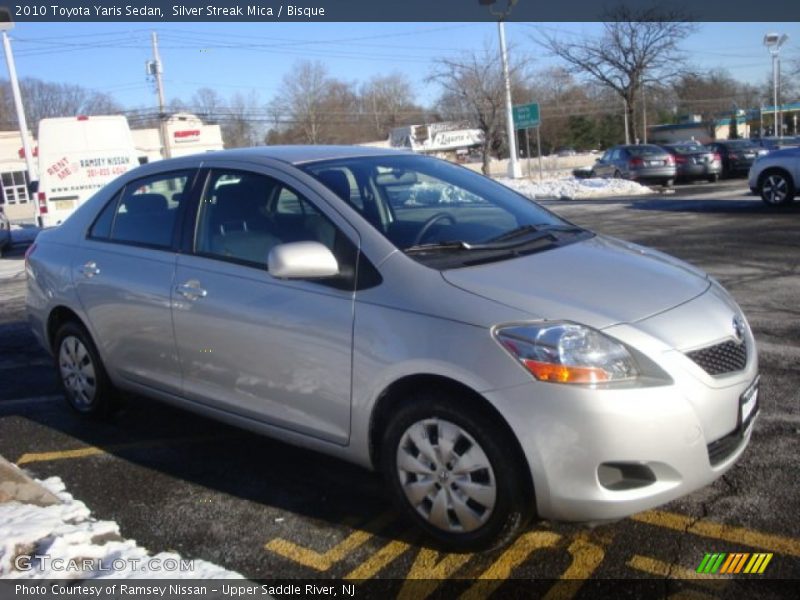 Silver Streak Mica / Bisque 2010 Toyota Yaris Sedan