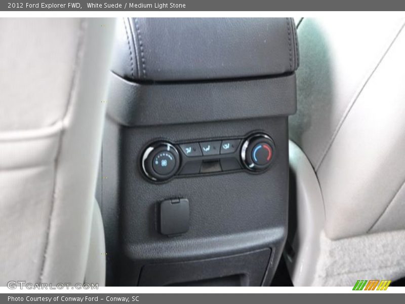 White Suede / Medium Light Stone 2012 Ford Explorer FWD