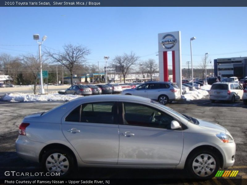 Silver Streak Mica / Bisque 2010 Toyota Yaris Sedan