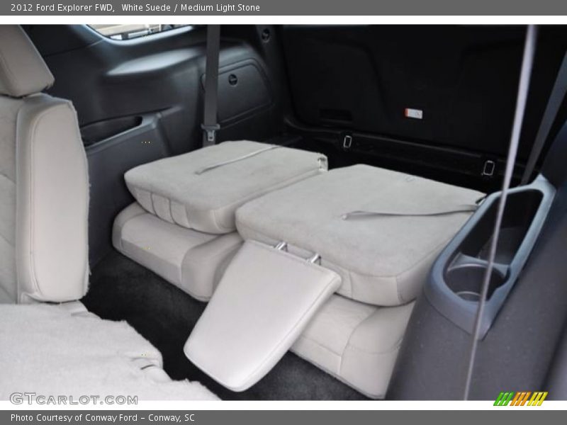 White Suede / Medium Light Stone 2012 Ford Explorer FWD