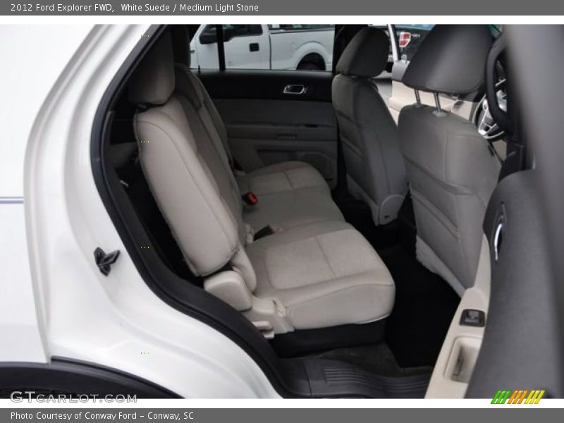 White Suede / Medium Light Stone 2012 Ford Explorer FWD