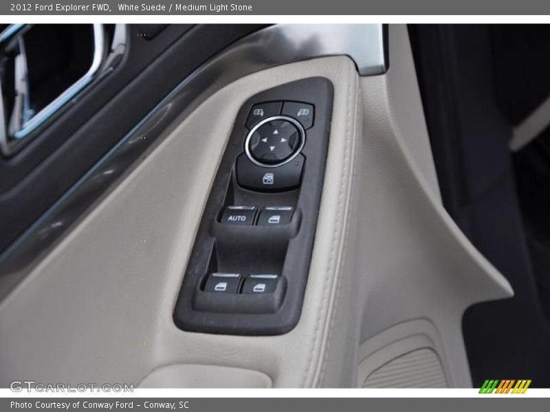 White Suede / Medium Light Stone 2012 Ford Explorer FWD