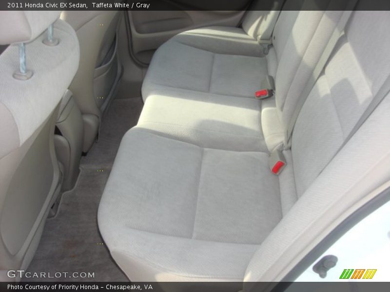 Taffeta White / Gray 2011 Honda Civic EX Sedan
