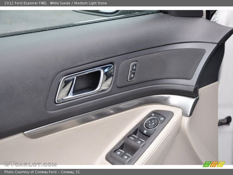 White Suede / Medium Light Stone 2012 Ford Explorer FWD