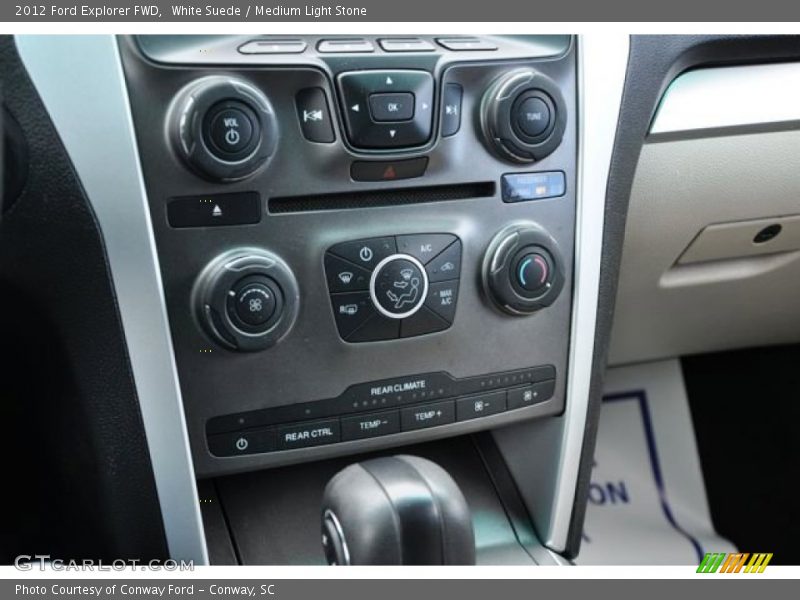 White Suede / Medium Light Stone 2012 Ford Explorer FWD