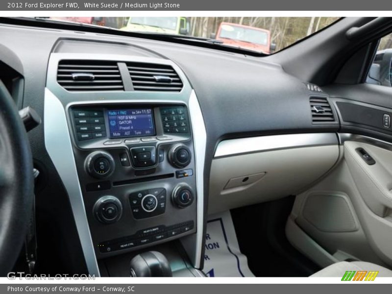 White Suede / Medium Light Stone 2012 Ford Explorer FWD