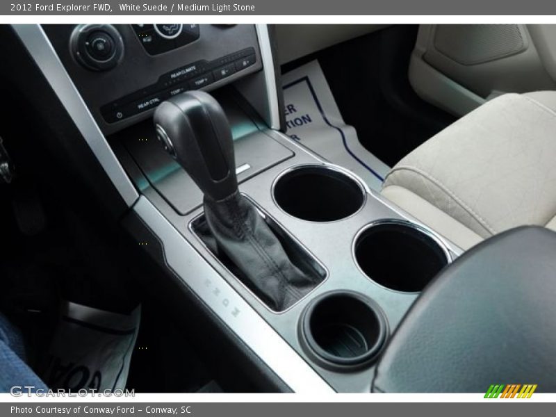 White Suede / Medium Light Stone 2012 Ford Explorer FWD