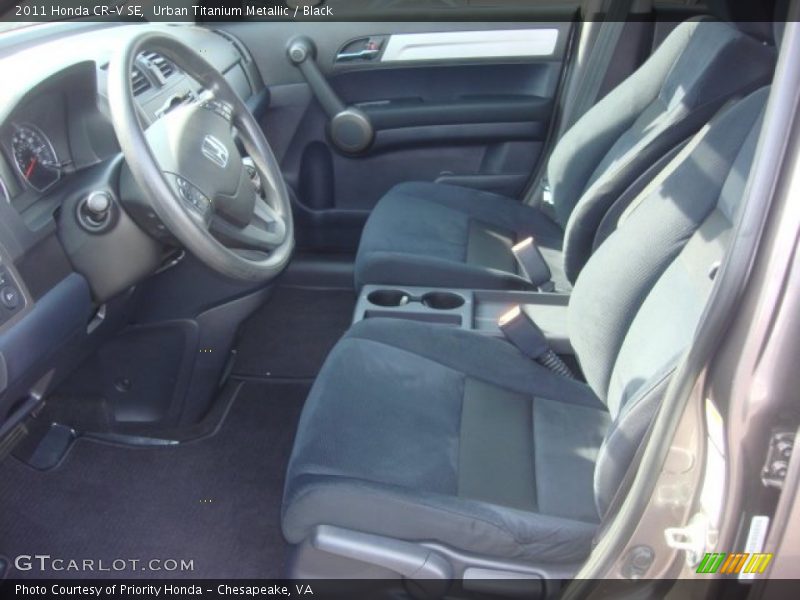 Urban Titanium Metallic / Black 2011 Honda CR-V SE