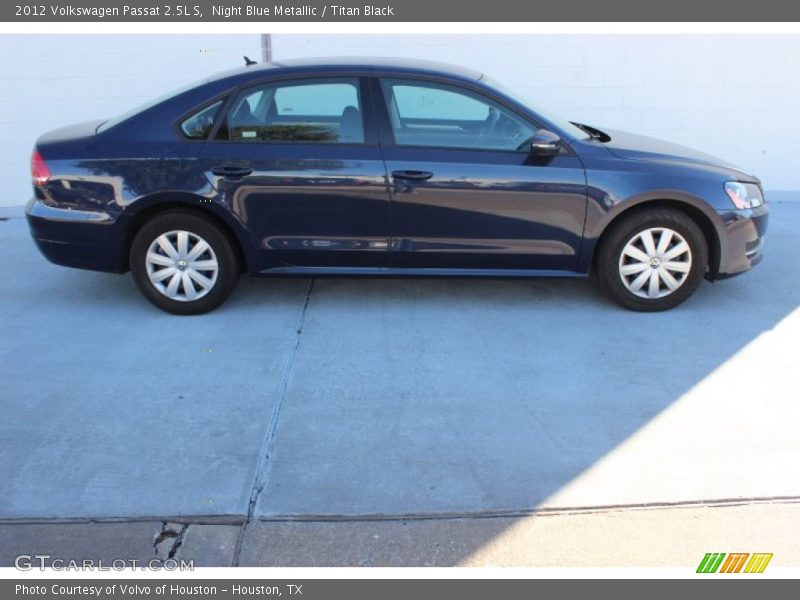 Night Blue Metallic / Titan Black 2012 Volkswagen Passat 2.5L S