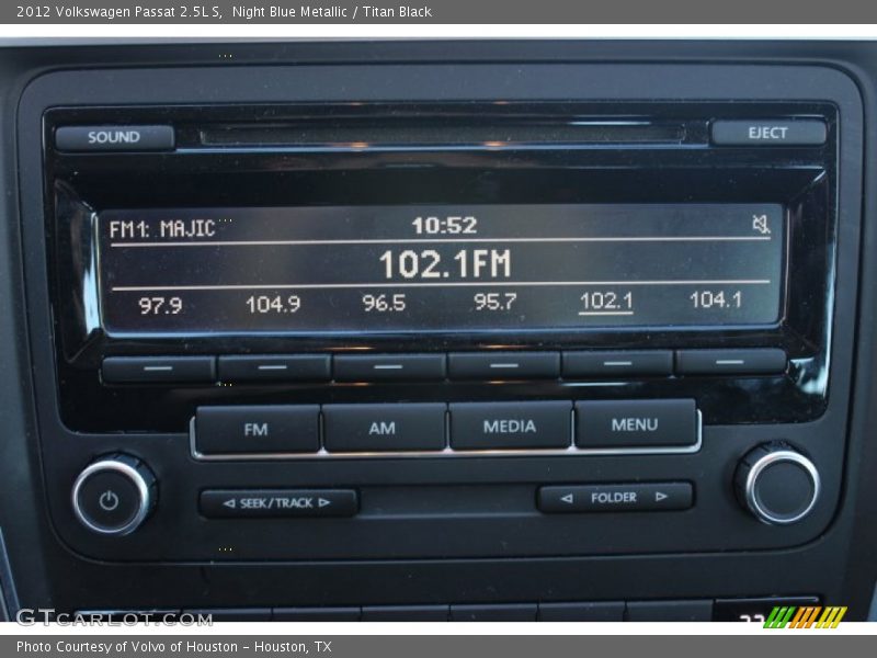 Night Blue Metallic / Titan Black 2012 Volkswagen Passat 2.5L S