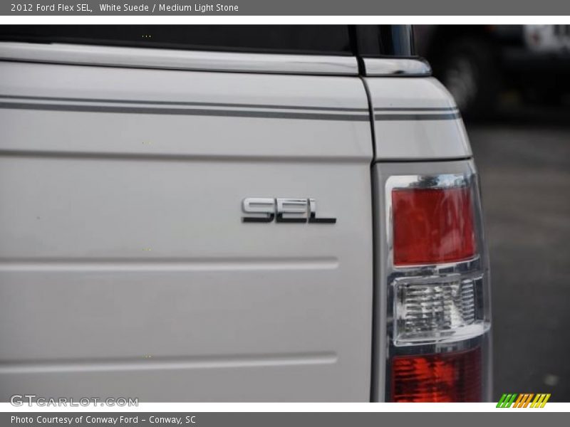 White Suede / Medium Light Stone 2012 Ford Flex SEL