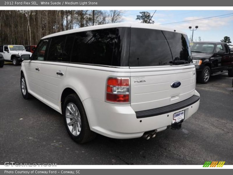 White Suede / Medium Light Stone 2012 Ford Flex SEL