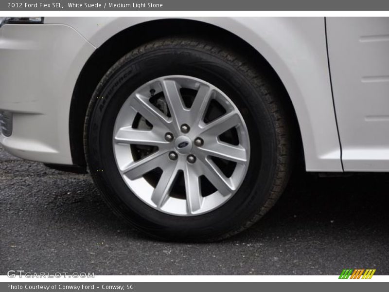 White Suede / Medium Light Stone 2012 Ford Flex SEL