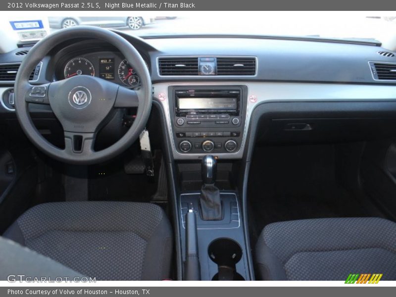 Night Blue Metallic / Titan Black 2012 Volkswagen Passat 2.5L S