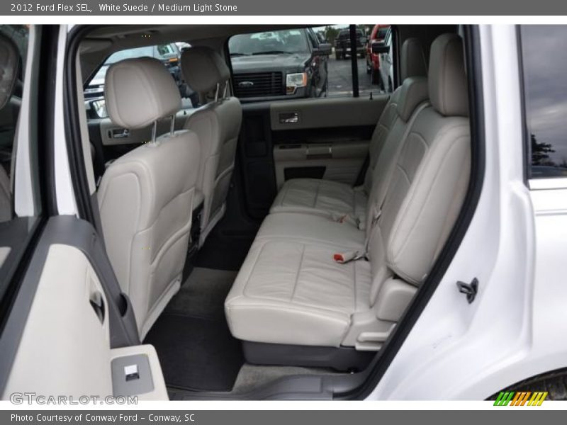 White Suede / Medium Light Stone 2012 Ford Flex SEL