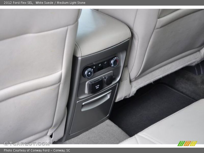 White Suede / Medium Light Stone 2012 Ford Flex SEL