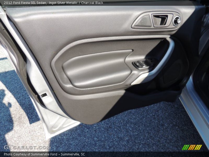 Ingot Silver Metallic / Charcoal Black 2012 Ford Fiesta SEL Sedan