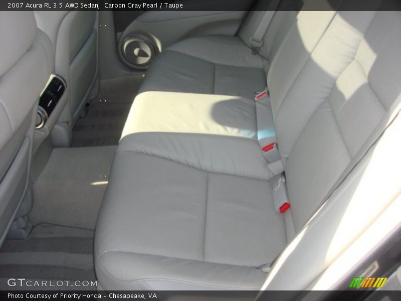 Carbon Gray Pearl / Taupe 2007 Acura RL 3.5 AWD Sedan