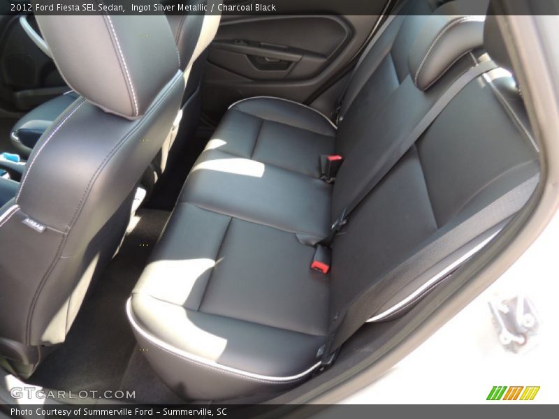 Ingot Silver Metallic / Charcoal Black 2012 Ford Fiesta SEL Sedan