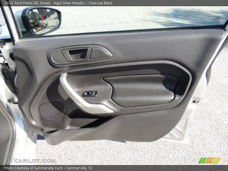 Ingot Silver Metallic / Charcoal Black 2012 Ford Fiesta SEL Sedan