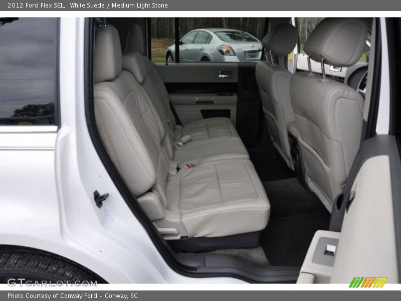 White Suede / Medium Light Stone 2012 Ford Flex SEL