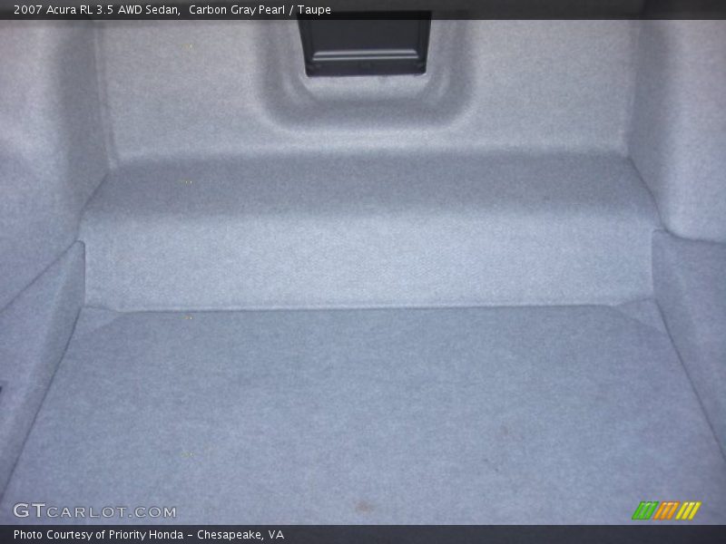 Carbon Gray Pearl / Taupe 2007 Acura RL 3.5 AWD Sedan