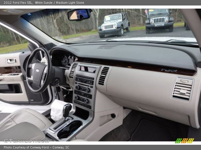 White Suede / Medium Light Stone 2012 Ford Flex SEL