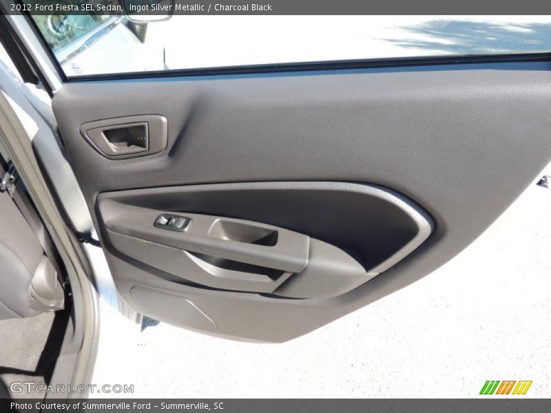 Ingot Silver Metallic / Charcoal Black 2012 Ford Fiesta SEL Sedan