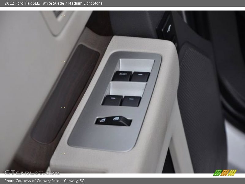 White Suede / Medium Light Stone 2012 Ford Flex SEL