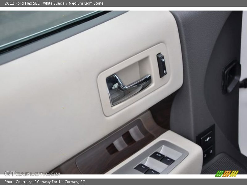 White Suede / Medium Light Stone 2012 Ford Flex SEL