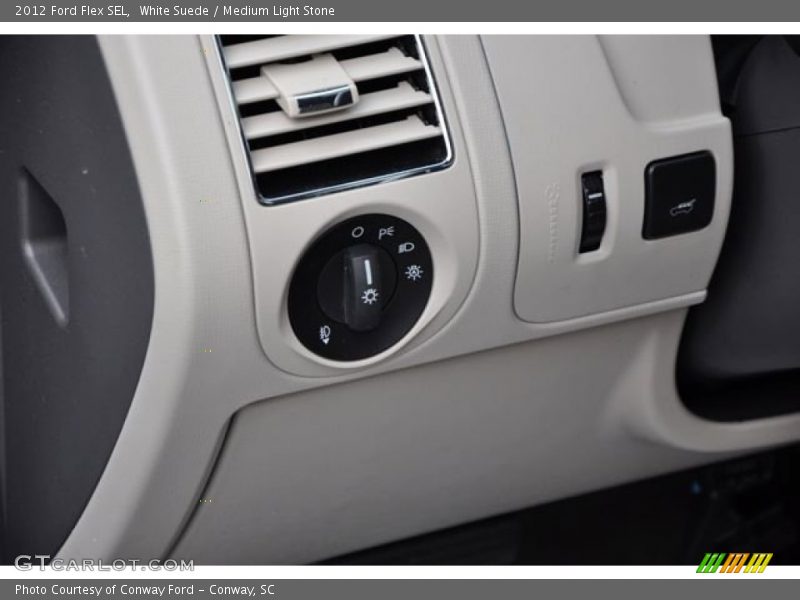 White Suede / Medium Light Stone 2012 Ford Flex SEL