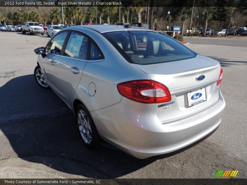 Ingot Silver Metallic / Charcoal Black 2012 Ford Fiesta SEL Sedan