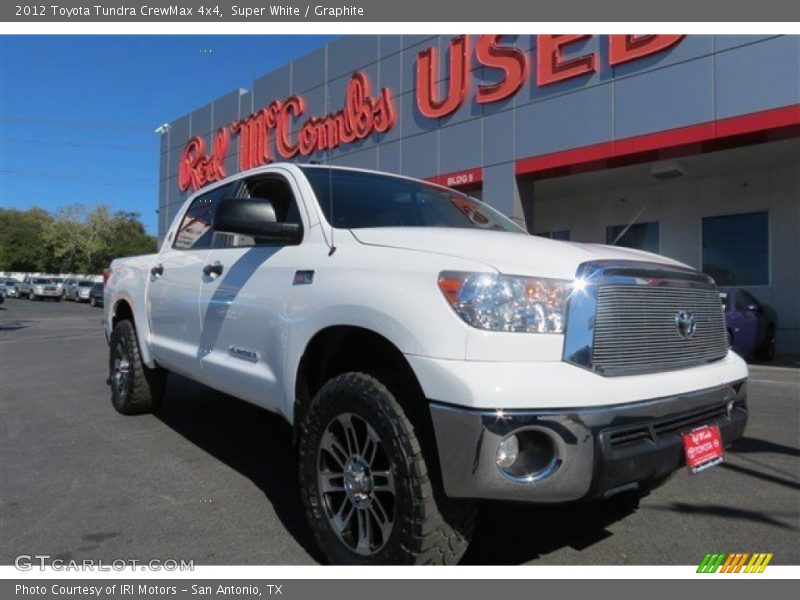 Super White / Graphite 2012 Toyota Tundra CrewMax 4x4