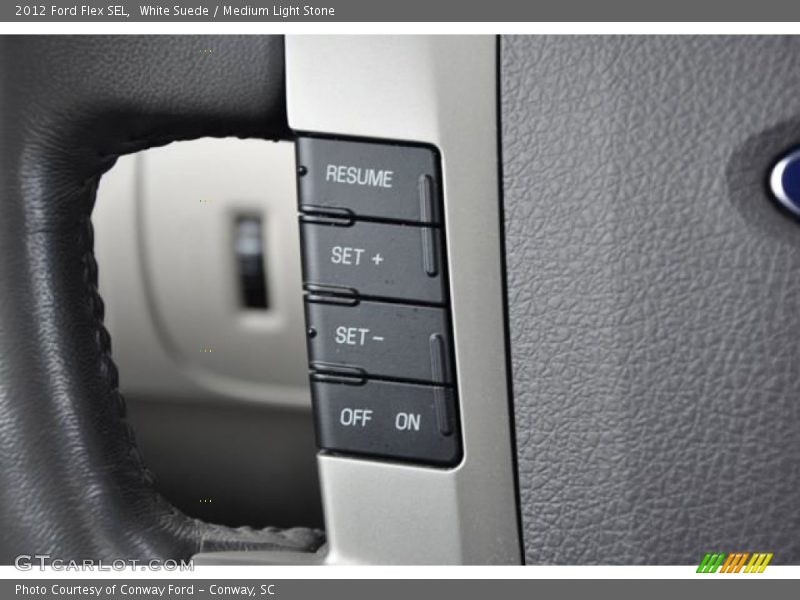 White Suede / Medium Light Stone 2012 Ford Flex SEL