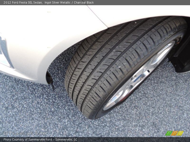 Ingot Silver Metallic / Charcoal Black 2012 Ford Fiesta SEL Sedan