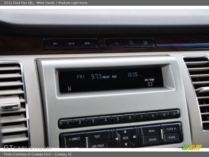 White Suede / Medium Light Stone 2012 Ford Flex SEL