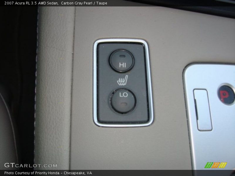 Carbon Gray Pearl / Taupe 2007 Acura RL 3.5 AWD Sedan