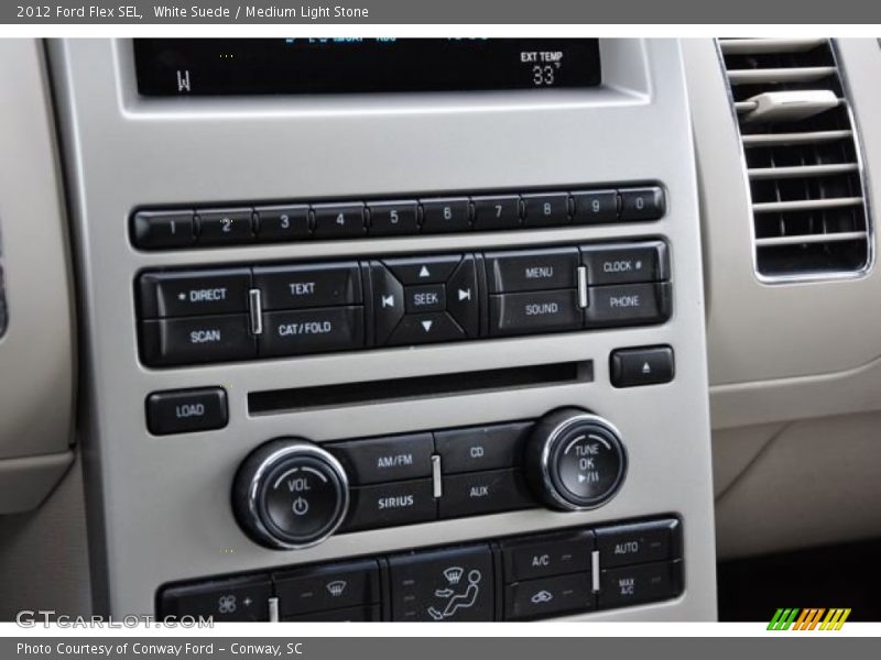 White Suede / Medium Light Stone 2012 Ford Flex SEL