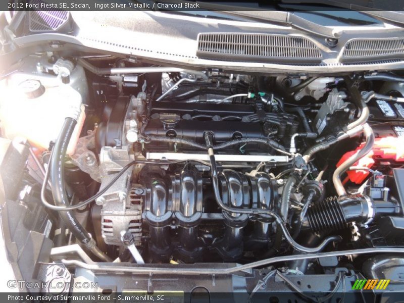 Ingot Silver Metallic / Charcoal Black 2012 Ford Fiesta SEL Sedan